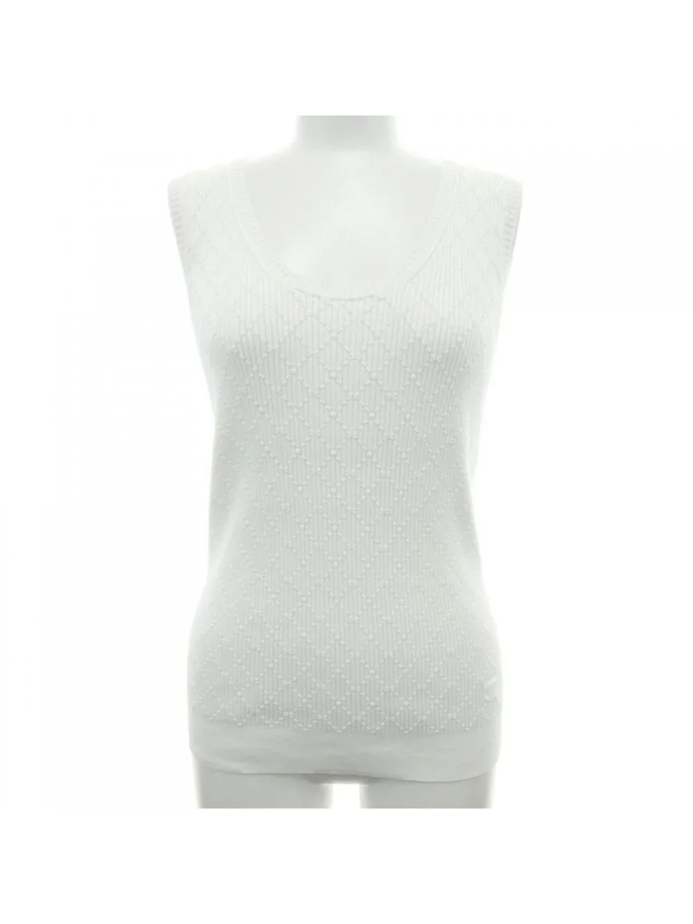 Chanel Tank Top White